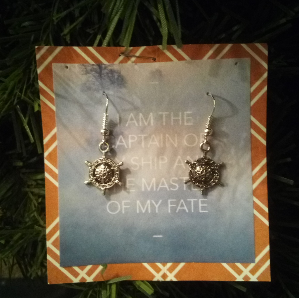 Ship Wheel Earrings 15$